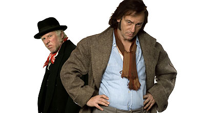 Phil Davis and Jason Isaacs in The Curse of Steptoe