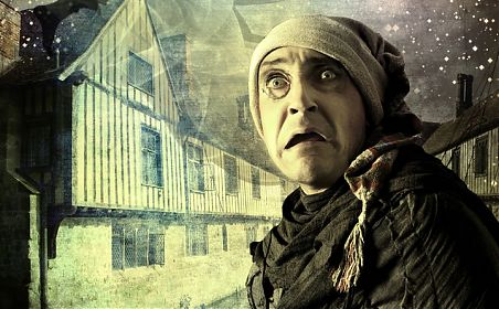 Chris Bianchi as Scrooge in A Christmas Carol