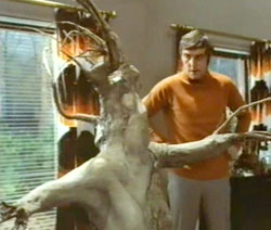 Michael Jayston and a tree in Tales that Witness Madness