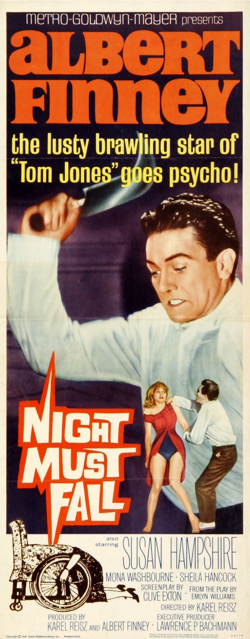 Theatrical poster for Night Must Fall