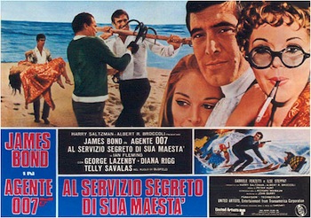 theatrical poster for On Her Majesty's Secret Service
